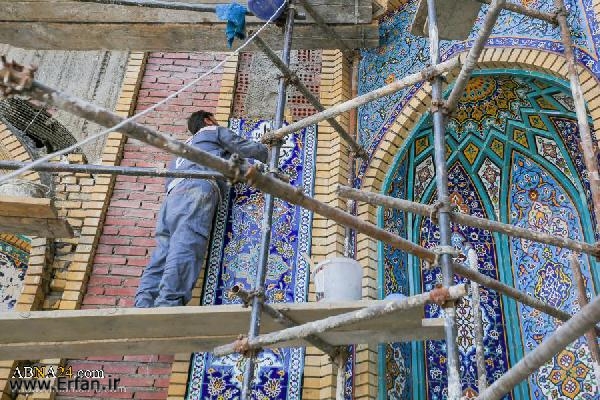 گزارش تصویری/ آخرین وضعیت پیشرفت فیزیکی پروژه ساخت صحن حضرت زهرا(س)